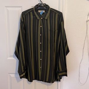 Tommy Bahama silk long sleeve button down, 2XL